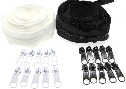 #3 Cremalleras De Nylon A Granel 10 Yardas Por Yarda ...