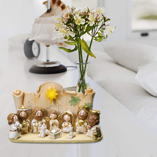 Figuras De Escultura Del Niño Jesús Con Base Con Base