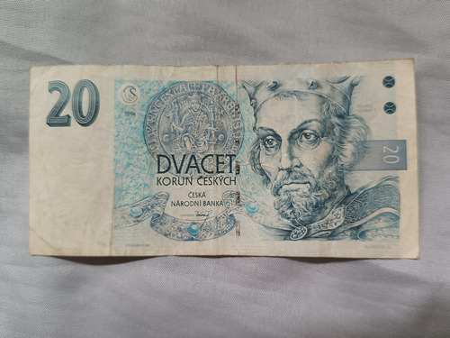 Billete 20 Korun República Checa 2