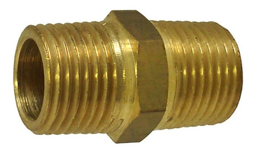 Conexao Niple / Duplo Macho/ Macho X Macho 1/4  Npt  Latao