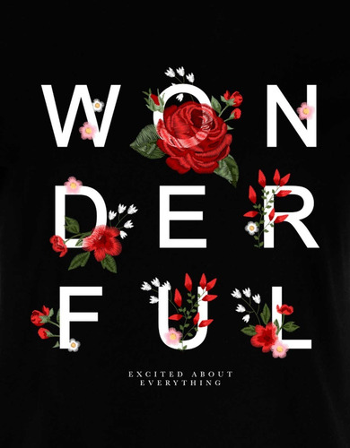 Wonderful | Playera De Mujer Con Estampado Digital
