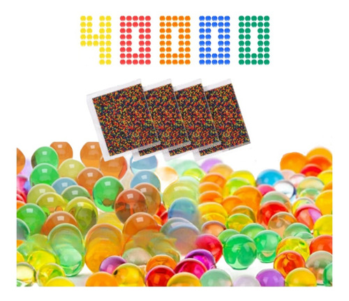 40000 Pcs Hidrogel Bolas Orbeez 7-8mm Municiones Decoración