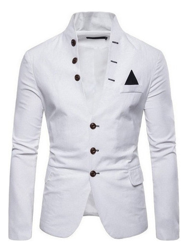 Blazer Saco Delgado Slim Fit Cuello Alto Para Hombre Nuevo