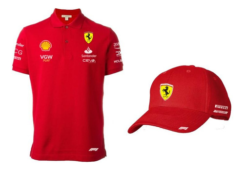 Ferrari F1 Combo  Polo Y  Gorra