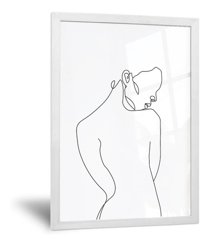 Cuadro Silueta Mujer - 50x70 Cm - Calidad Premium