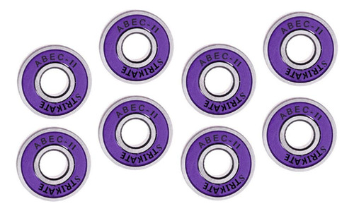 2 Pacote De 8 Rolamentos Premium Para Scooter, Kick Roxa