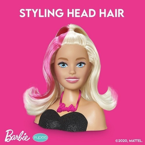 Barbie Muñeca Cabeza Para Peinar Con Accesorios 22 Cm
