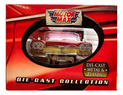 Plymouth Fury 1958 Rojo Automóvil D Colección Hobby Esc 1:18