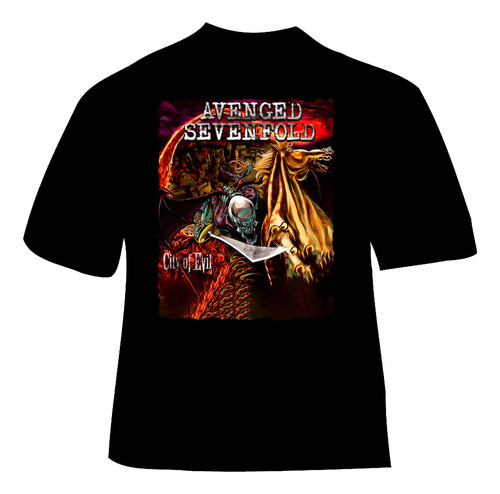 Polera Avenged Sevenfold - Album City Of Evil