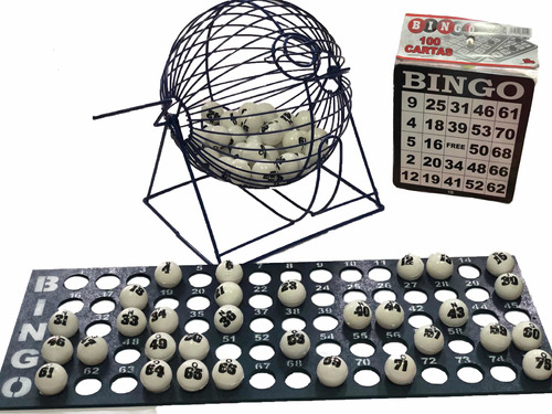 Juego De Bingo Grande De Negocio + 100 Tablas De Cartón
