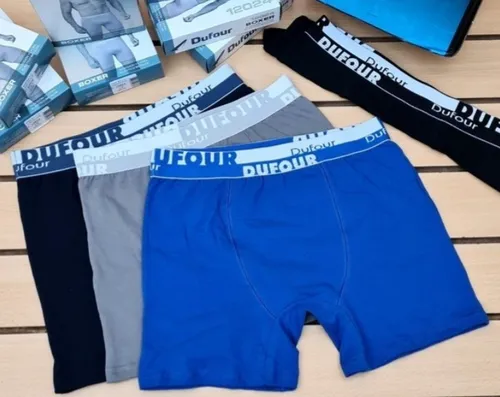 Boxer Pack X12 Hombre Dufour Algodon Y Lycra Art. 12024