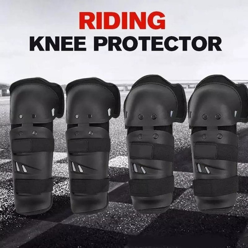 Imagen 4 de 6 de Kit Rodilleras Coderas Moto Protección Bici Deportes