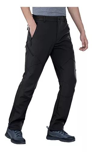 Pantalon Termico Softshell Impermeable Hombre / Mujer Negro
