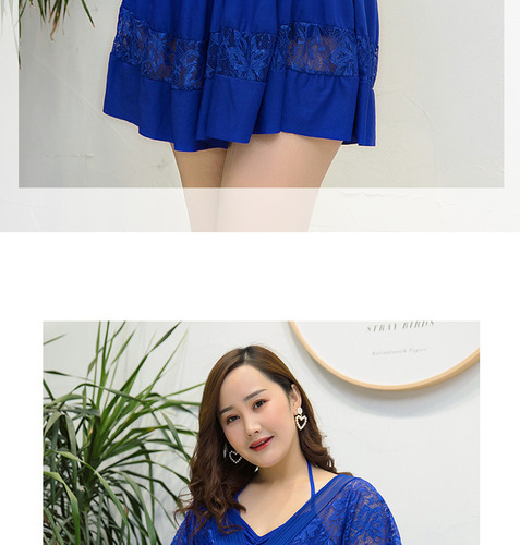 Para H C Traje De Baño Para Gorditas Curvy Blusón Falda Y