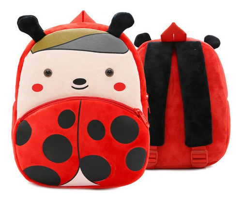 Mochila De Peluche Con Mariquita Animal Y Dibujos Animados