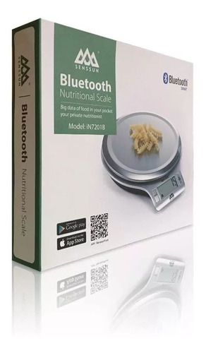 Bascula Balanza Digital Bluetooth Gramera Nutricional
