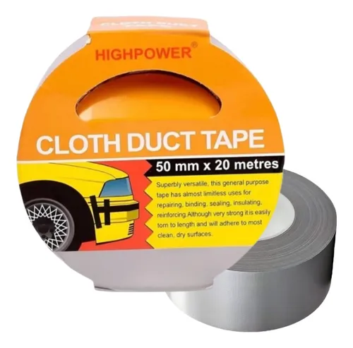 Cinta Adhesiva Pato 20mts X 5cm Reparacion Asientos Colores Color Gris Lisa