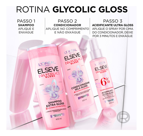 Elseve Loréal Paris Glycolic Gloss - Shampoo 400ml