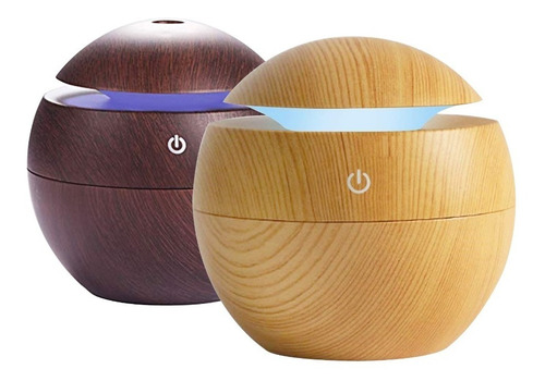 Humidificador Simil Madera Aromatizador De Aire Difusor