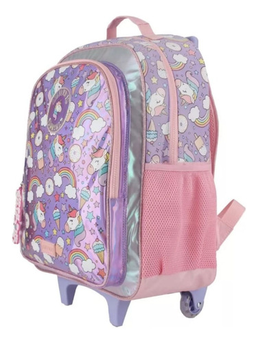 Mochila Trendy Unicornio Arco Iris Carro 18 PuLG 27700