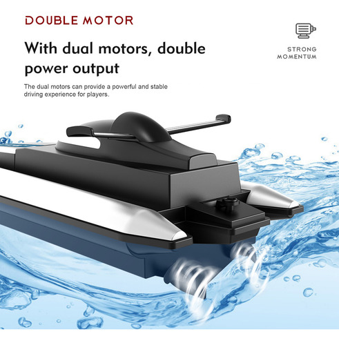Juguete Ls Boat Con Control Remoto Para Piscina Y Lago, 2,4