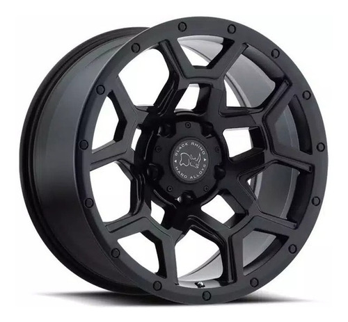 Rin Black Rhino Overland Negro Mate 17x9.5 6x139.7offset +6