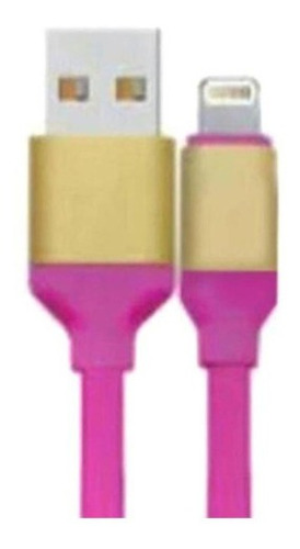 Cable Usb Compatible Con Iph 5/6 Rosado Dbgc136p Mertel