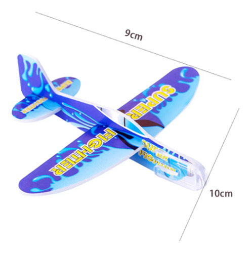 Juguete 24 Pzs Avión Para Armar Fiesta Volador Colores 9 Cm