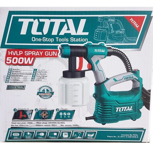 Imagen 3 de 9 de Maquina Para Pintar Latex Total 550w Pico De Bronce Equipo Soplete Pistola Compresor Incluido Aire Caliente