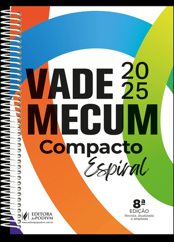 Vade Mecum Compacto Espiral - 8 Edição 2025 Juspodivm, De Equipe Juspodivm., Vol. Único. Editorial Juspodivm, Capa Dura, Edição 8 Em Português, 2025