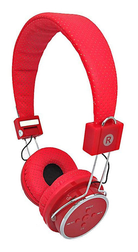 Fone Bluetooth P2 Fm Sd Headphone Headset Kp-367 Vermelho