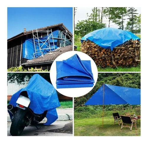 Lona Multiusos Lona Impermeable Para Auto Carpa 4x4 Metros