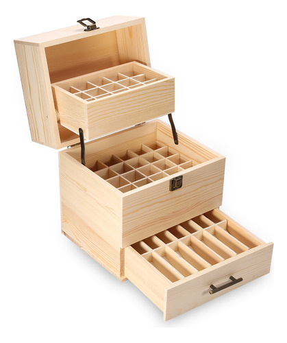 Estuche De Madera Para Aceites Esenciales, Organizador De Al