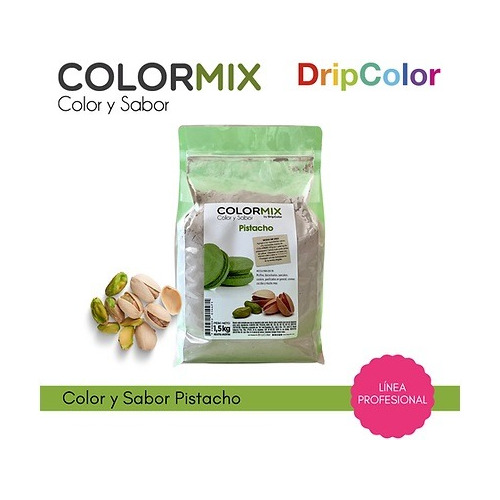 Mezcla Polvo Colormix 1.5 Kg Pistacho-color Sabor-la Botica