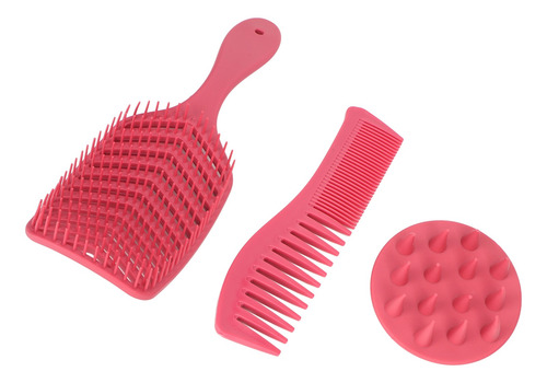Juego De Peinetas Para El Pelo, 3 Piezas, Cepillo Y Doble Di
