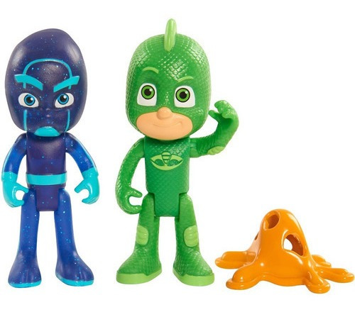 Figura Gekko Vs Night Ninja Pj Masks Pack De 2