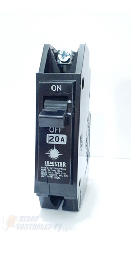 Breaker Superficial Hqc 1x 20amp Marca Lumi Star