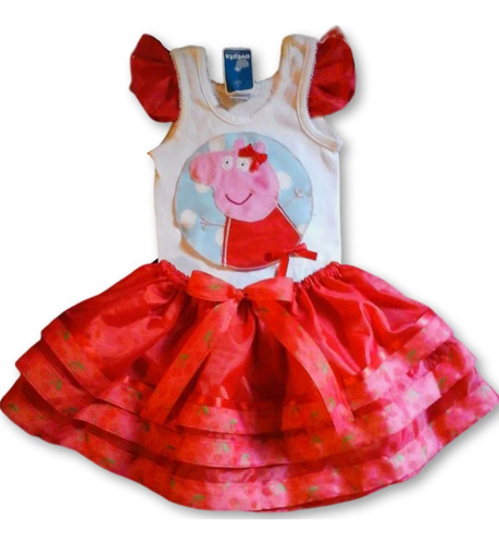 Conjunto Tutu Peppa Pig Rojo Ds Babystore Para Niñas