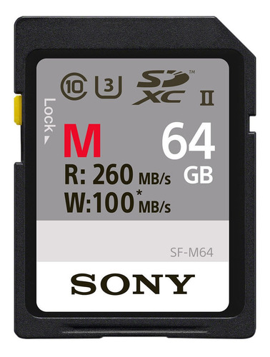 Memoria Sd 64 Gb Camara Sony Clase 10 Uhs-ii Uhs-2