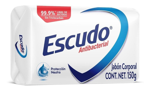 Jabon Corporal Escudo Antibacterial Barra Neutro 150gr