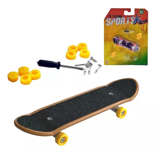 Brinquedo Skate De Dedo De Plástico X- Treme 3 Peças