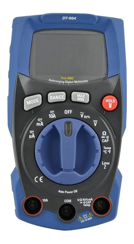 Multimetro Compacto Digital Lcd 6000 1000v/10a Dt-964