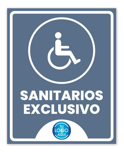 Señalamiento Personalizado 20x25cm Sanitarios Exclusivo