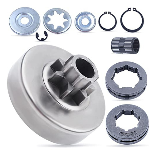 3/8  7t Clutch Drum And Sprocket Rim Kit For Stihl Ms38...