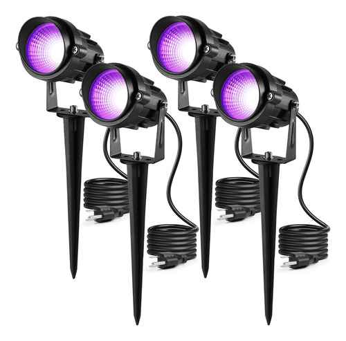 Junview Luces Led Negras De Halloween De 12 W, Focos De Luz