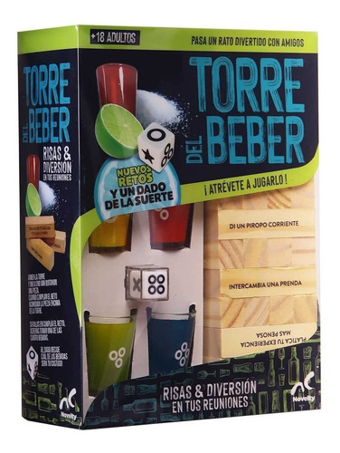 Torre Del Beber Bloques De Madera Con Shots De Castigo +18