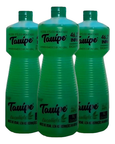 Kit 3 Tauipe Eucalipto Desinfetante Perfumado 1l