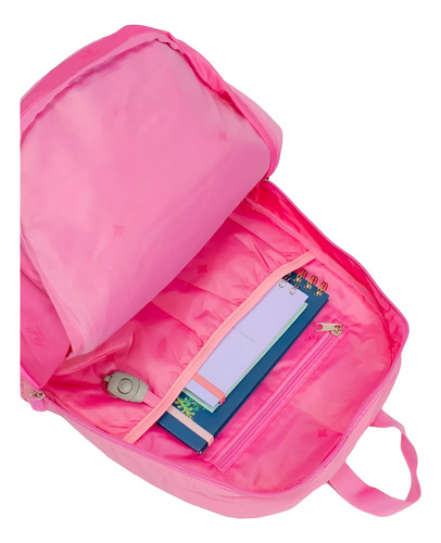 Mochila Espalda Portanotebook Fun World 17'' Twist Fw Color Agua Diseño De La Tela Liso