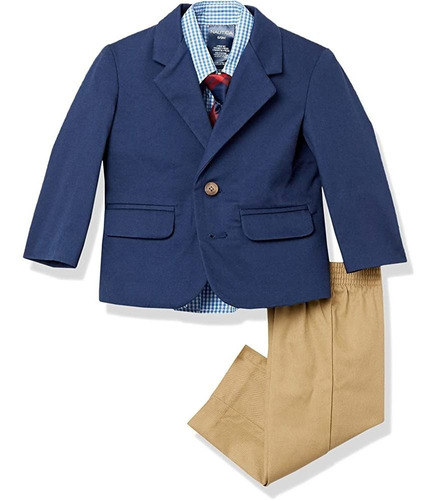 Conjunto De Traje De 4 Piezas Nautica Baby Boys Con Camisa D