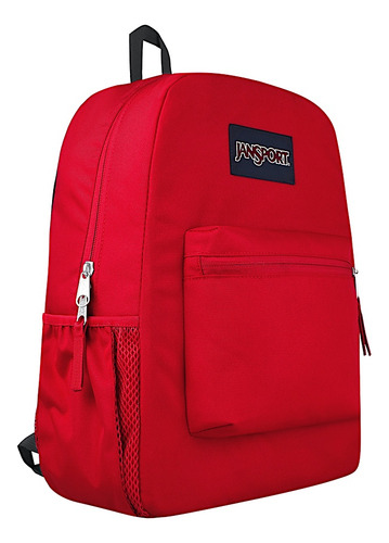 Mochila Jansport Rojo Cross Town Diseño Liso Rojo